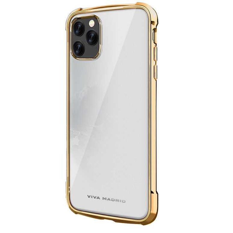 Viva Madrid Vanguard Glazo Case Compatible for iPhone 11 Pro Max (6.5") Airboost Corner Guard - Drop Shock TPU Bumper with Air Pockets - Anti-Scratch Back Cover - Champagne Gold