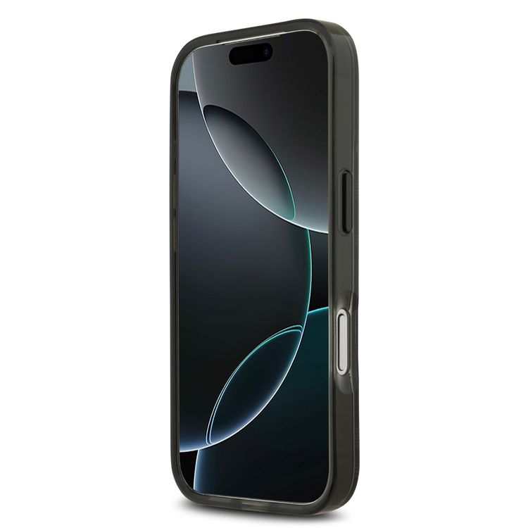 BMW MagSafe Transparent IML Case with Metal Buttons & Line Designs for iPhone 17 Pro Max, Sustainable Packaging, Easy Snap-On, Slim Profile, Drop Protection - Smokey Black