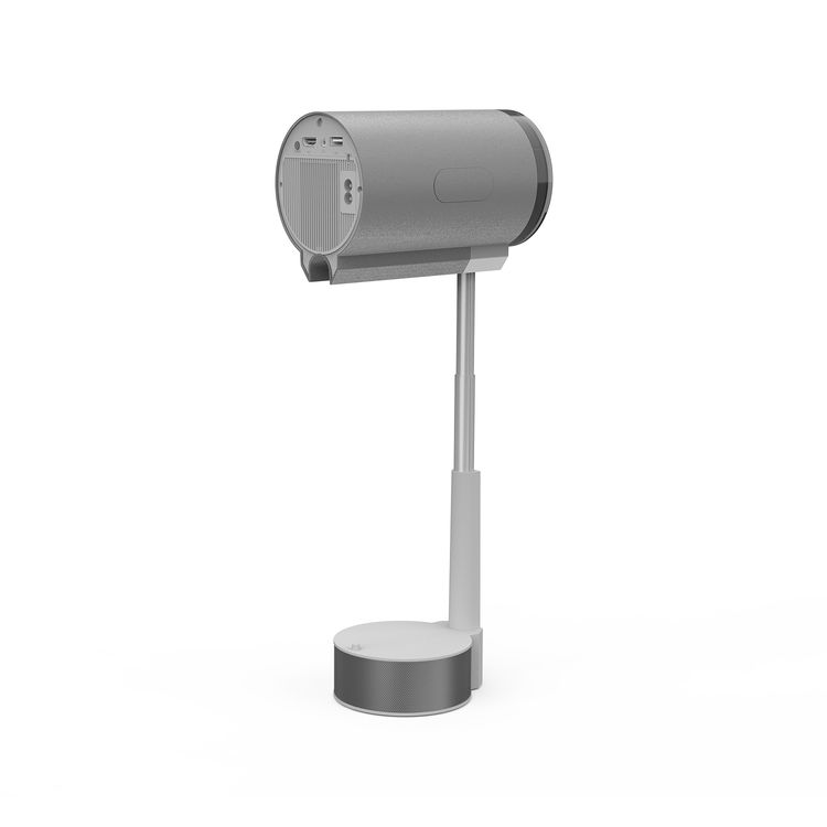 Porodo Lumino Smart FHD Projector with Adjustable Telescopic Stand, 100" Ultra Wide Screen, Android 13, Remote Controller, 2.69" LCD Panel Size, ×1 HD Multimedia & ×1 USB-A & ×1 Audio Inerface, 30"-100" Projection Size, 1-3m Projection Distance, Cinematic Screen Viewing - Gray