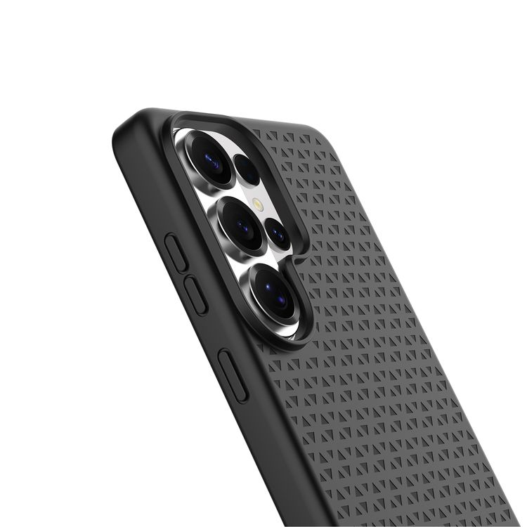 Levelo Flora MagSafe Liquid Silicone Case for Samsung S26 Ultra, Shock-Resistant Bumper, Premium Silicone Grip, Metal Frame for Camera & Buttons, Drop Protection - Black  