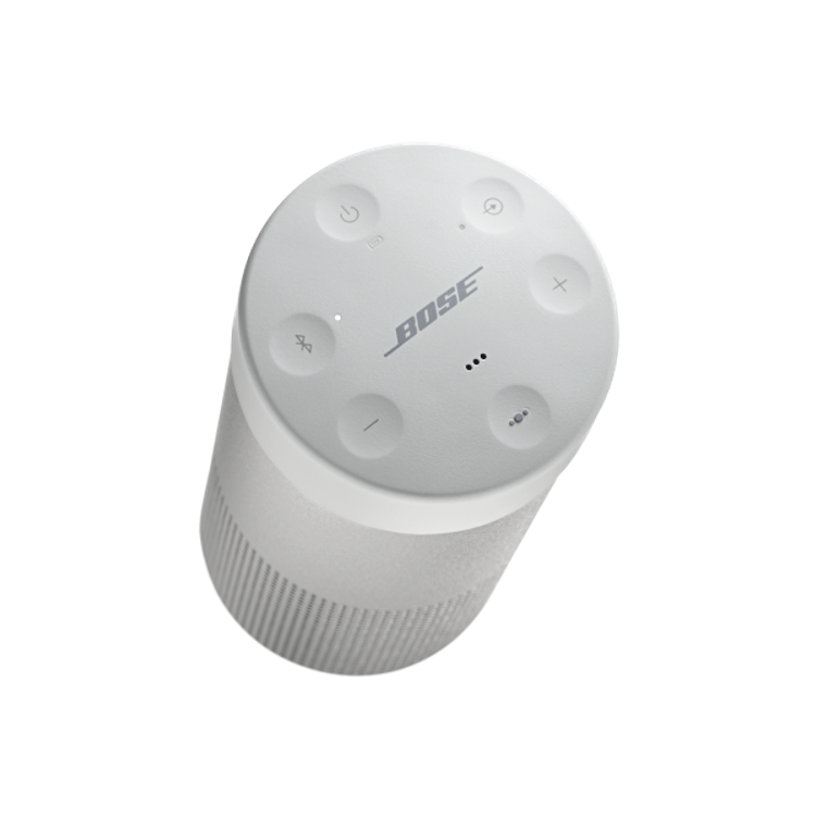 Bose Portable Wireless Bluetooth Speaker SoundLink Revolve, Water Resistant Feature, Grabbable Speaker, 12-hours Battery Life - Luxe Gray