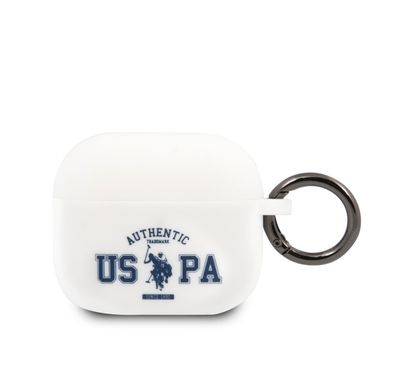 U.S.Polo Assn.Silicone Uspa Authentic Case for Airpods 3 - White