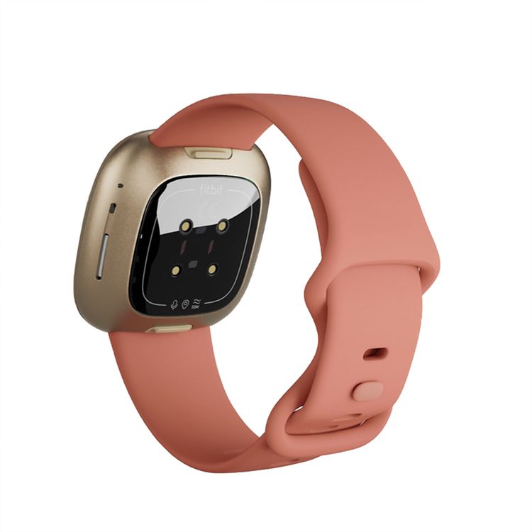 Devia 347337-PK Deluxe Series Sport Silicone Watch Band For Fitbit Versa 3 - Pink
