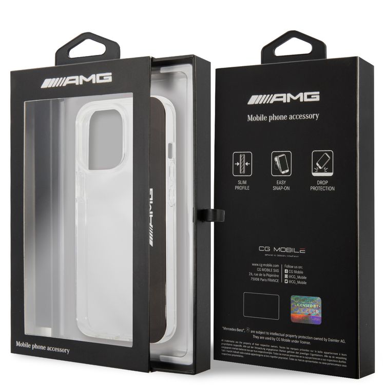 CG MOBILE AMG PC/TPU Hard Case Electroplated Area & Line Compatible for iPhone 13 Pro Max (6.7") Easy Access to All Ports, Shock-Absorption, Anti-Scratch, & Drop Protection