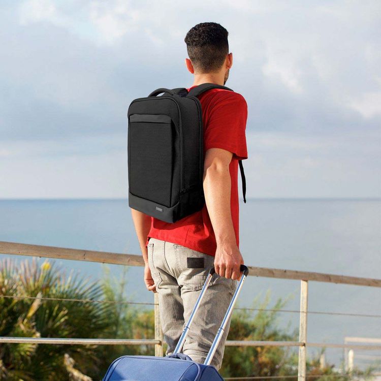 Green Lion Vienna Fingerprint Backpack - Black