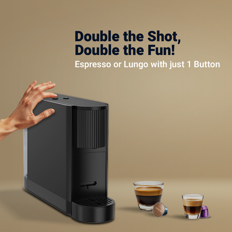 ماكينة صنع القهوة بالكبسولات أوتوماتيكية من LePresso، متوافقة مع نسبريسو، قدرة كهربائية 1200 واط، تسخين سريع في 30 ثانية، تحضير دقيق، سعة مياه 500 مل، ضغط مضخة 20 بار - أسود.