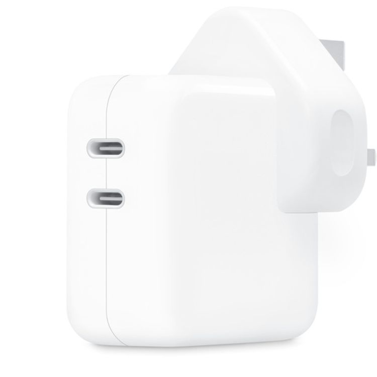 Apple Dual USB-C Port 35W Power Adapter - White