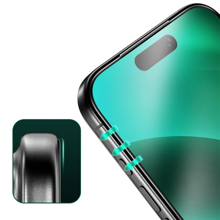 Green Lion 9H Steve Matte Strong Full Glass Protector for iPhone 17 Pro Max, Crystal Clear, Anti-Scratch, Anti-Fingerprint, Grease Resistance, Air Bubble Prevention, Highly Responsive - Clear