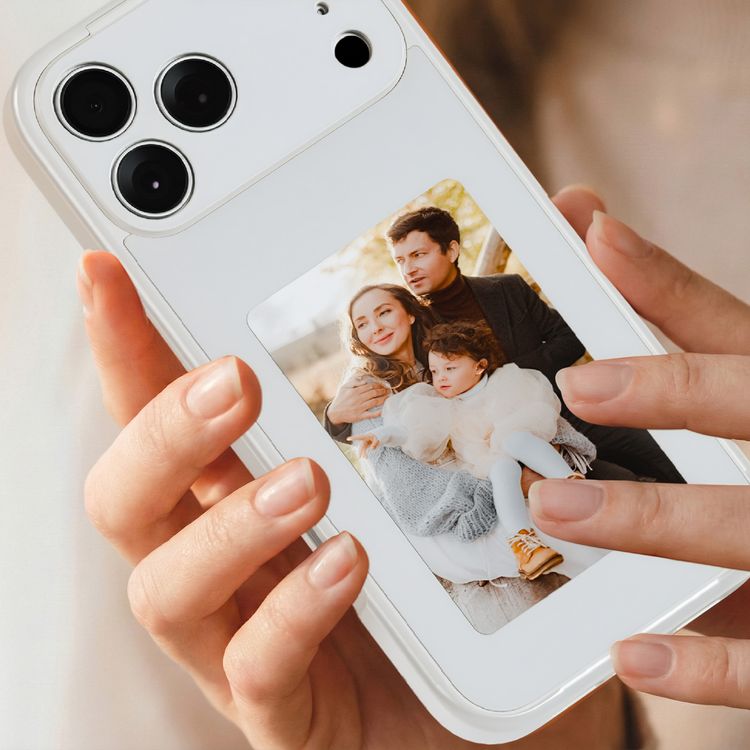 Green Lion Smart E-Ink Case for iPhone 17 Pro Max with MagSafe Compatibility, 4" Custom Display, 4-Color Display Colors, 528 × 768 Resolution, AI Instant Image Casting, Passive NFC Powered, 8 Seconds Fast Refresh, Smart App with AI, Raised Camera Bezel, Battery-Free Operation - White