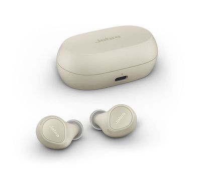 Jabra Elite 7 Pro True Wireless Earbuds, True Wireless Earbuds, Active Noise Cancellation, Noise reduction on calls, HearThrough, Mono Mode - Gold Beige