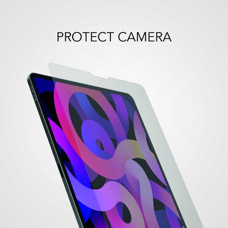 LEVELO Laminated Crystal Clear Tempered Glass Screen Protector Compatible for iPad Air 4th Gen 10.9" (2020) Sensitive Touch, Anti-Scratch, Shock Absorption Protector - Clear