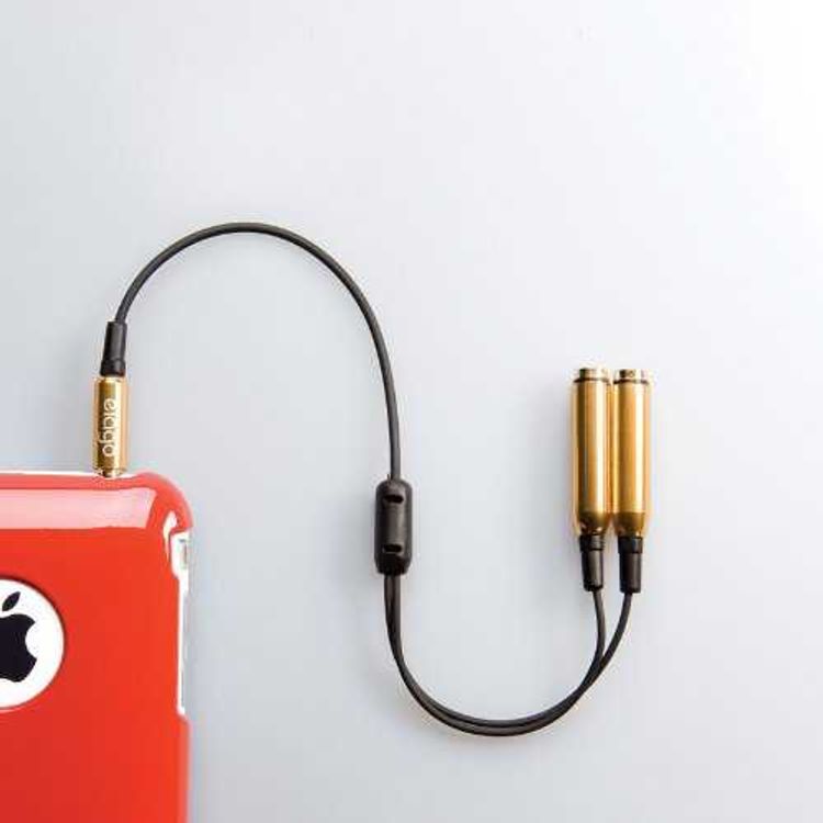 Elago Easyshare Headphone Splitter for All headphone-capable devices - Gold