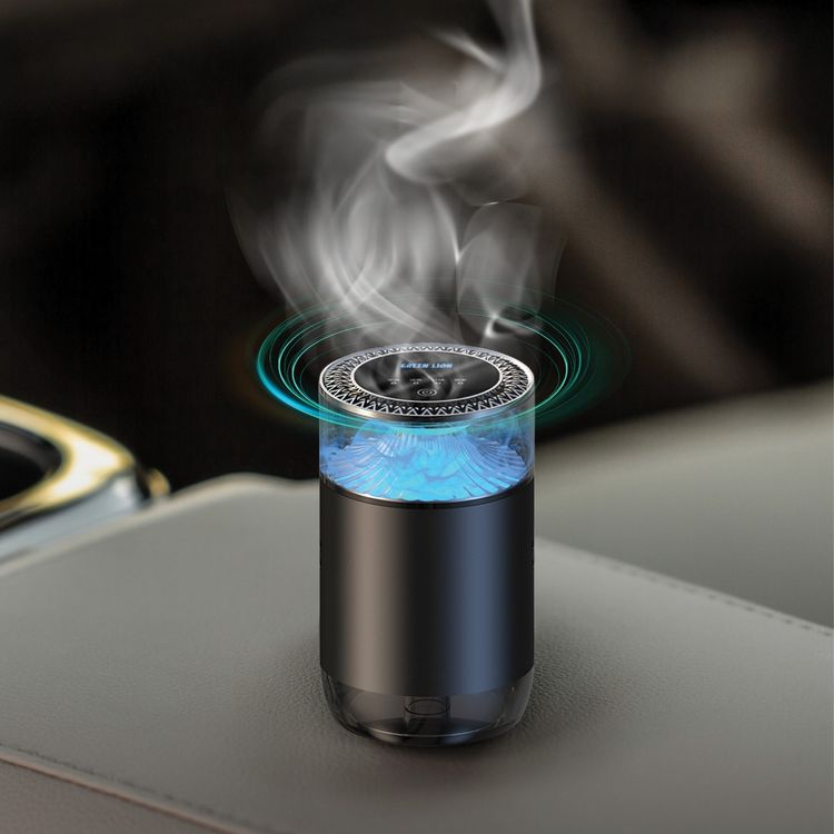 Green Lion Veloura Fragrance Diffuser Oil with Cedar Scent, 8mL Capacity, Spray 1000 Times, 2 pcs in the Box, Long-Lasting Fragrance, Safe & Eco-Friendly - Black