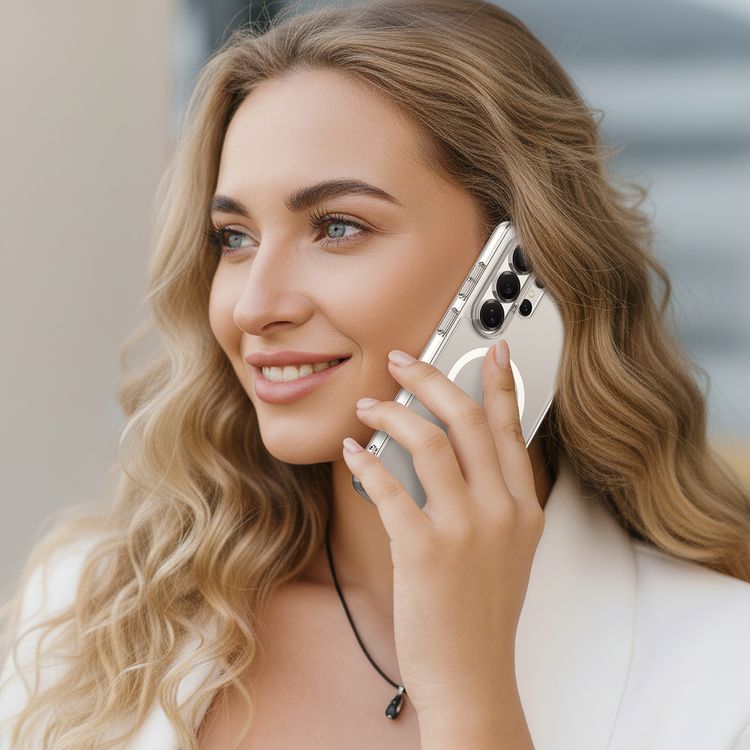 Levelo Clara MagSafe Clear Case for Samsung S26 Ultra, Raised Camera Edges, Scratch Resistance, Precision Fit, Shock-Resistant Bumper - Clear