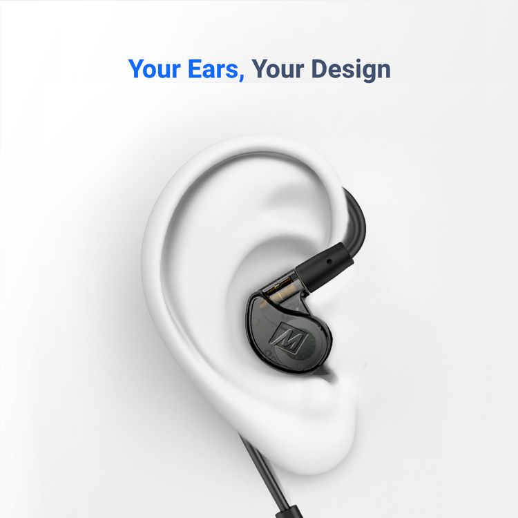 MEE Audio M6 Pro 2nd Generation In-Ear Monitors Headphones Wired + Wireless Combo Pack: Includes Stereo audio Cable and Bluetooth audio Adapter (Black)