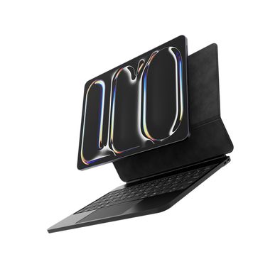 Powerology Wireless Keyboard for iPad Pro 13" (M4), 500mA...