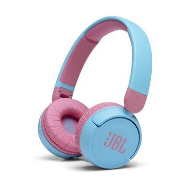 JBL Junior 310BT Wireless kids Headphones with Comfortable Fabric Headband, Built-In Microphone, JBL Safe Sound, 30 Hours Battery Life - Blue 