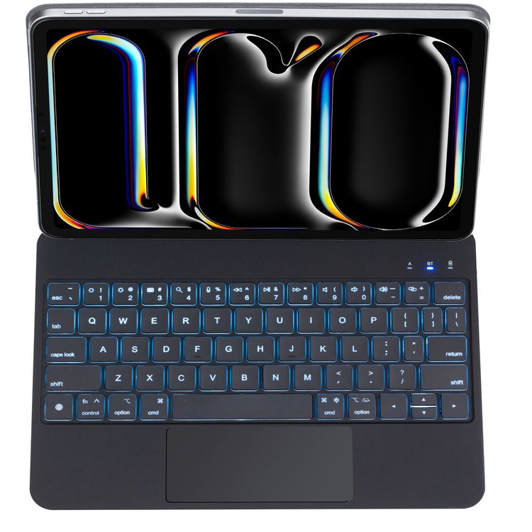 Green Lion Magic Keyboard Case for iPad Pro 11", 10 m Operating Distance, Type-C Charging Port, Pencil Holder - Black