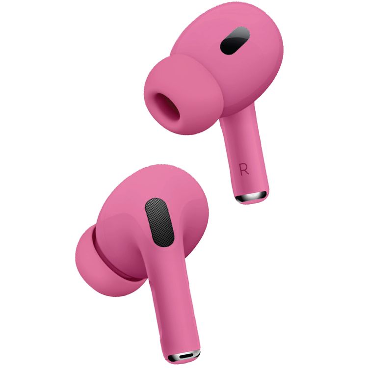 Porodo Blue Earbuds Pro 2 With Swipe Volume, 20 Hours Working Time, Wireless Charging, Deep Bass, Independent Earbuds, Touch Control - Pink