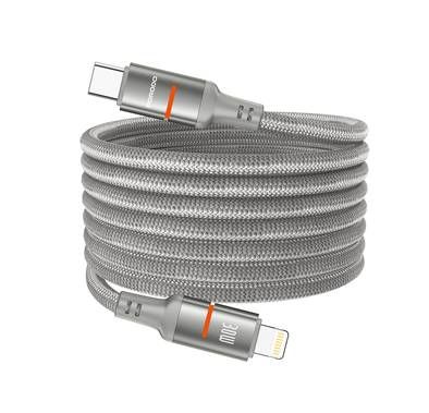 Porodo Type-C to Lightning Magnetic Braided Cable with 30...