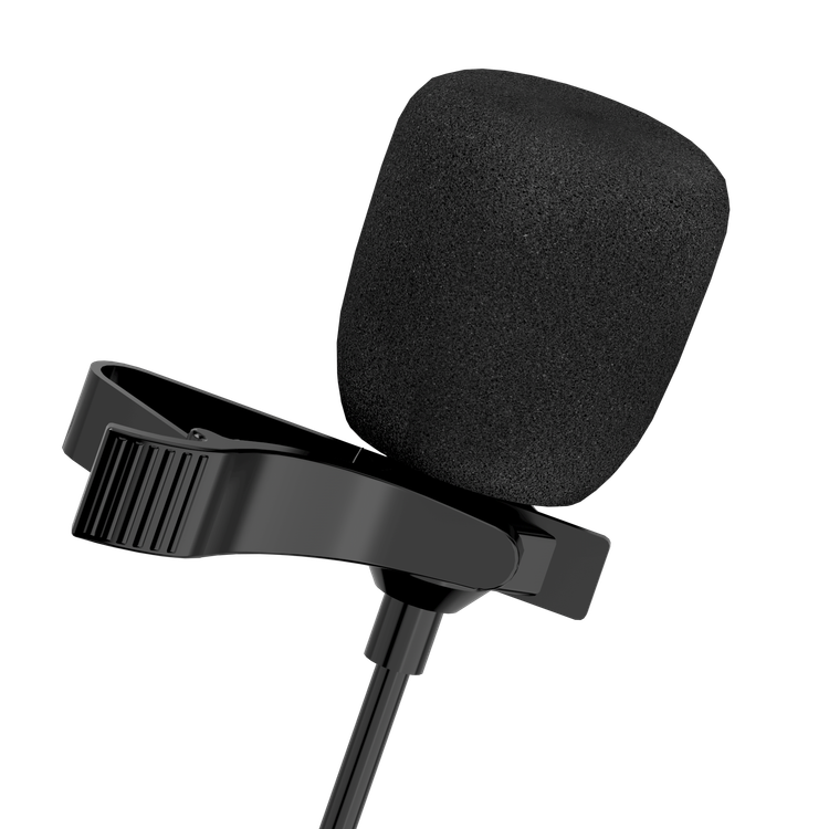 Devia Smart Series Wired Microphone Type-C, Simple and Stylish, Ultra-Lightweight, Hi-Fi Loudspeaker, Made Oxygen-Free Copper Plating Silver Wire + TPE, Durable Cord - Black