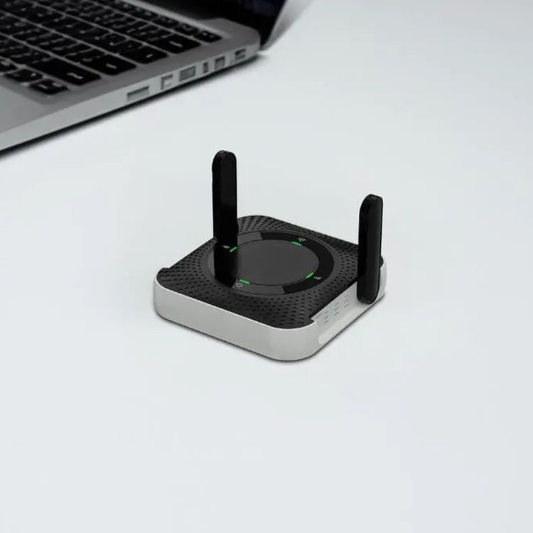 Porodo Home & Outdoor Portable Router 4G & LTE, 40m Signal Distance, 12 Hours Working Time, Up-to 10 Devices Connection Ability, 100Mbps LAN, Built-in Battery, Micro SIM, CPE & MiFi, CAT4 Category, 150Mbps Download Rates & 50Mbps Upload Rates - Black