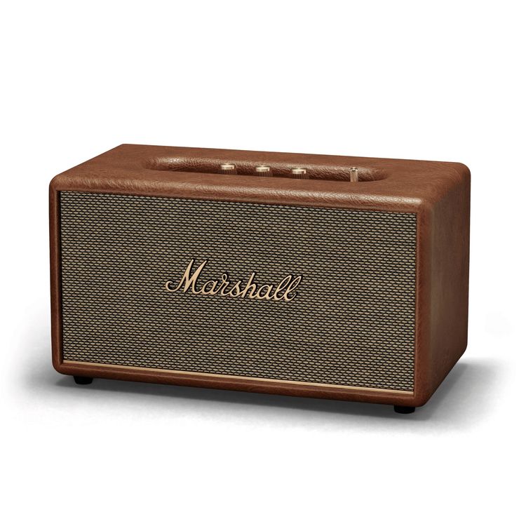 Marshall Stanmore III Wireless Portable Stereo Bluetooth Speaker, 10m Bluetooth Range, Bluetooth Version 5.2, Iconic Marshall Styling, High-quality Materials, Dynamic Loudness - Brown