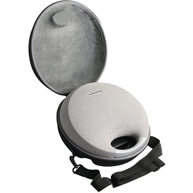 Harman Kardon Onyx Studio 6 Wireless Bluetooth Speaker - IPX7 Waterproof Extra Bass Sound System with Rechargeable Battery, Built-in Microphone - Black - Pink Citrus