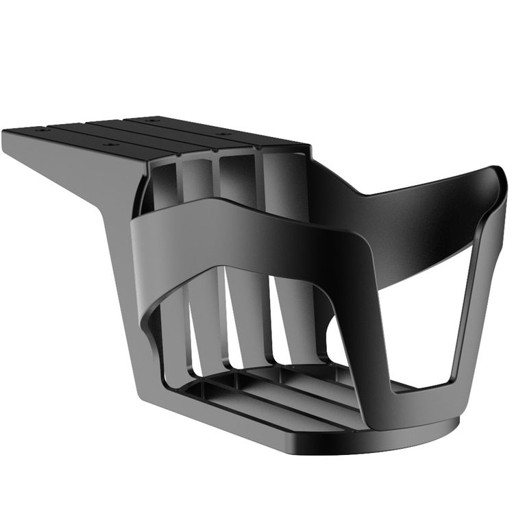 Porodo Gaming E-Sports Gaming Desk with Rubber Mousepad, Built-in Headphone Mount, Cup Holder & Cable Management Box, RGB Lighting Panel, Large Surface - Black