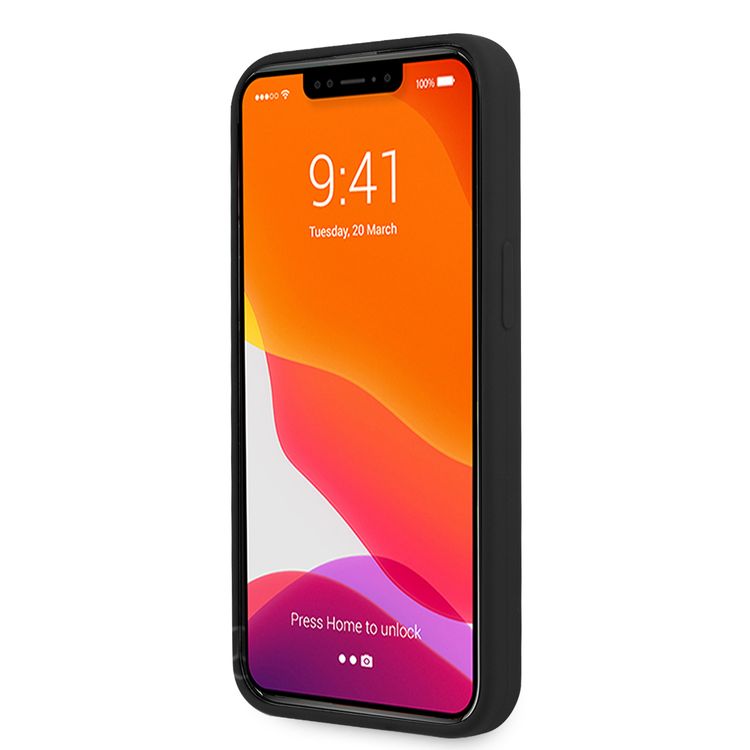 كفر حماية شعار CG MOBILE BMW السلس المصنوع من السيليكون الصلب متوافق مع هاتف iPhone 13 (6.1") مقاوم للصدمات والخدوش، وسهولة الوصول إلى جميع المنافذ (الكاميرات والأزرار ومكبرات الصوت) - أسود