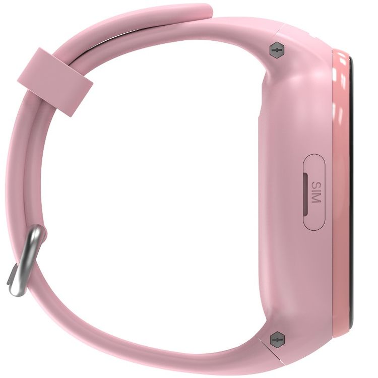 Porodo Kids 4G Smartwatch Android OS with 1.3" Touch Screen Size, WhatsApp, Video Calling, 320 × 320 Pixels Screen Resolution, 700mAh Battery Capacity, IP67 Water Resistant, 3 Hours Charging Time, 2 Days Working Time, Nano Sim Slot, SOS Calling Feature - Pink