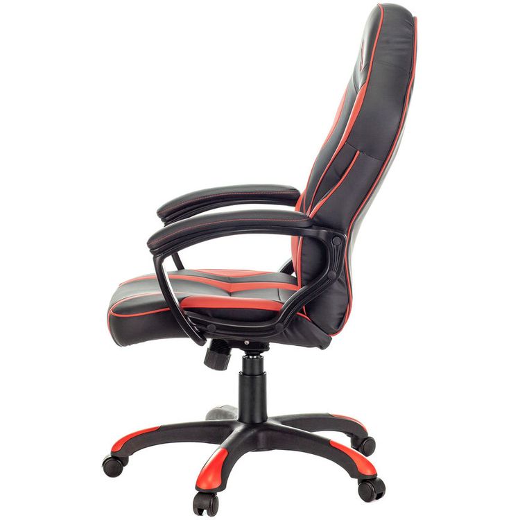 كرسي ألعاب من بلوودي من الجلد الاصطناعي مع ارتفاع قابل للتعديل ووظيفة التأرجح ومساند للذراعين ناعمة وتحسين وضعك مع كرسي تشريحي مريح وكرسي مكتب كمبيوتر بعجلات مزدوجة مناسب للمكتب والمنزل