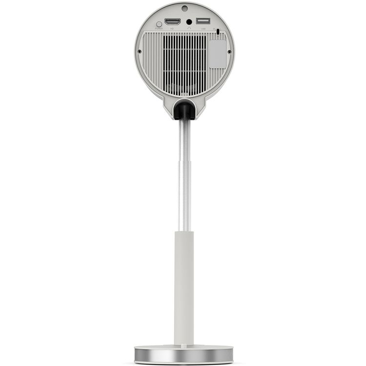 Porodo Lumos Smart HD Projector with Adjustable Telescopic Stand, 100" Ultra Wide Screen, Android 13, Remote Controller, 2.69" LCD Panel Size, ×1 HD Multimedia & ×1 USB-A & ×1 Audio Inerface, 50"-100" Projection Size, 1.2-4m Projection Distance, Cinematic Screen Viewing - White