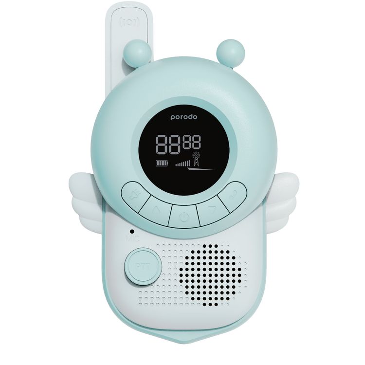 Porodo Kids 8 Channel Walkie Talkie  - Light Blue