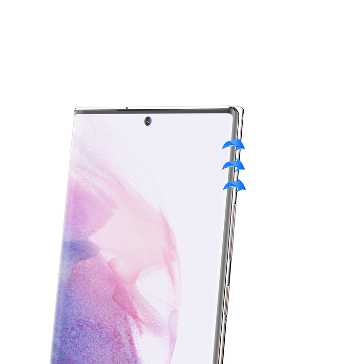 واقي شاشة زجاجي ثلاثي الأبعاد من جرين ليون لهاتف سامسونج جالاكسي S22 بلس، زجاج مقوى بحساسية لمس - شفاف