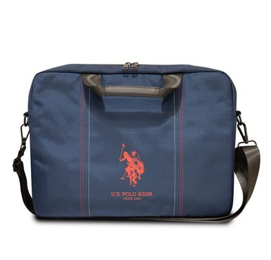 U.S. Polo Assn Computer 15" Bag for Office, Travel & School - Blue
