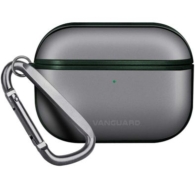 Viva Madrid Vanguard Frost Case with Ring Compatible for Airpods Pro, Scratch & Drop Resistant, Dustproof & Absorbing Protective Cover - Green