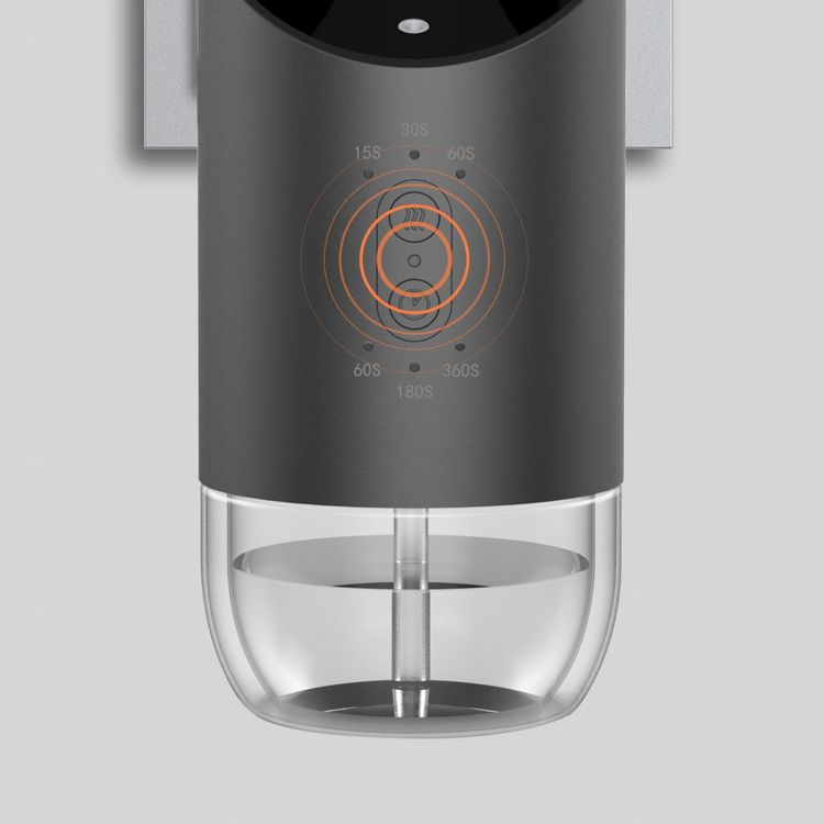 Porodo Wall Plug-in Essential Oil Diffuser with Customizable Mist Intervals, 120mL Capacity, 200-250m³ Coverage Area, 60s, 180s & 360s Timer Settings, Refill Indicator Light, Waterless Diffusion - Black