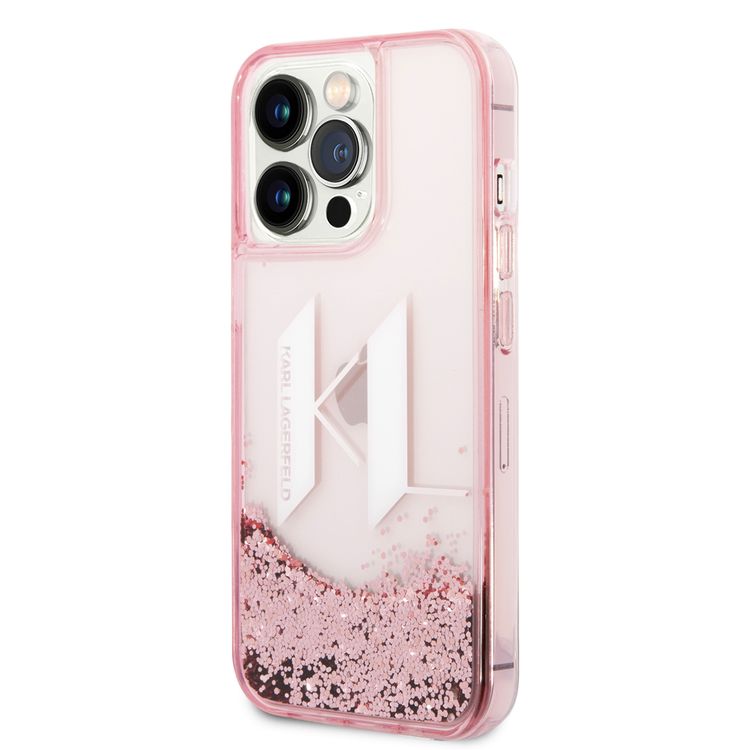 Karl Lagerfeld Liquid Glitter Case Big KL Logo