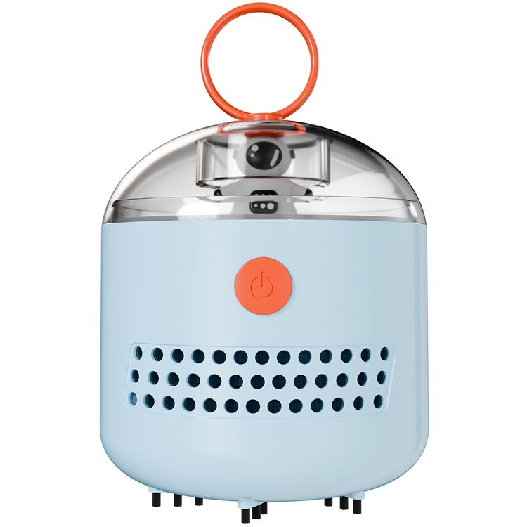 Porodo Kids Electric Sharpener & Vacuum Stationary Set with Child-Friendly Design, Type-C Charging Port, Child-Friendly Design, Desktop Vacuum Cleaner,  Electric Eraser, Stapler & more - Blue