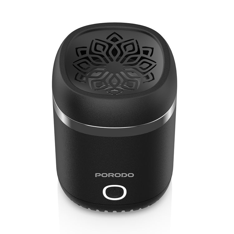 Porodo Dreams Mini Incense Burner with Auto-Off Safety Feature, Full Burning Session, Type-C Charging, Whisper-Quiet Operation, Wide Area Coverage, 1800mAh Battery Capacity - Black