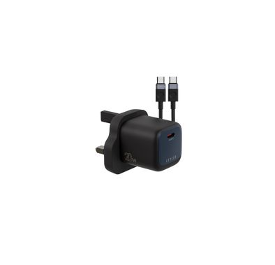 Levelo Vero 20W GaN UK Adapter with Type-C to Type-C Cabl...