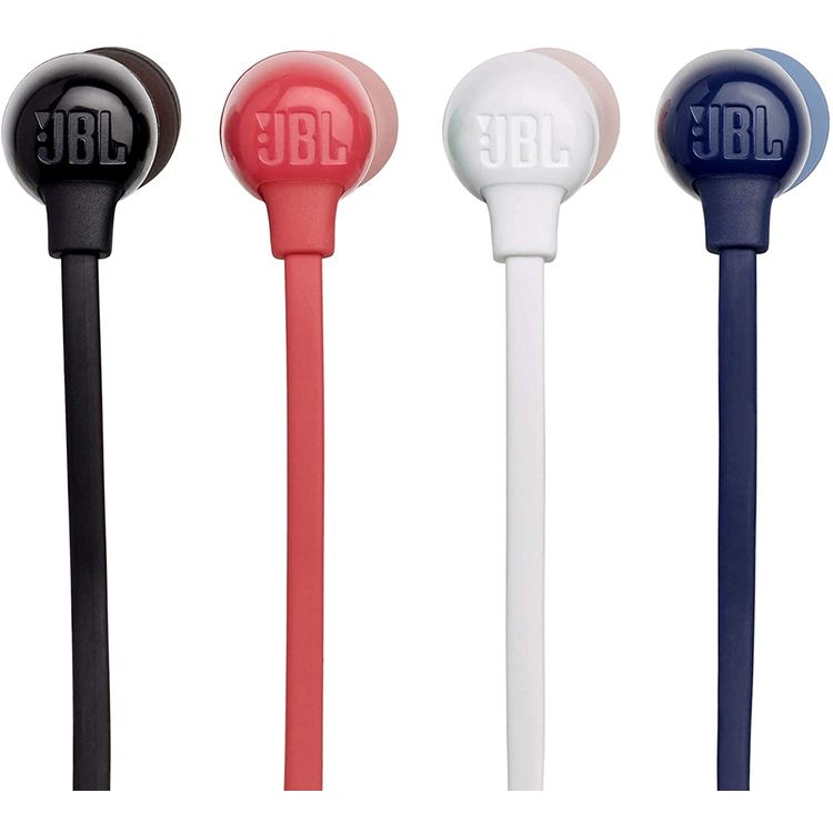 JBL T115BT Wireless In-Ear Headphones, Pure Bass Sound, 8 Hours Battery with Quickly Charge, Multi-point Connectivity, 3 Button Remote with Microphone -  White