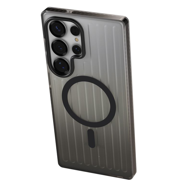 Levelo Cabin MagSafe Case for Samsung S26 Ultra, Shock-Resistant Bumper, Strong Magnets, 1.5m Drop Tested, Shockproof Corners, Enhanced Camera & Screen Protection, 2H Scratch Resistance, Ever-Clear Technology - Smokey Black