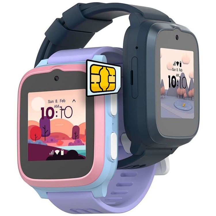 MyFirst Fone S3 Kids Smart Watch, 4G LTE, 1.4" IPS Screen, 1GB RAM, 8GB Storage, 2MP Camera, MyFirst Free SIM, Water-Resistant, GPS & Precise Location - Cotton Candy Mix