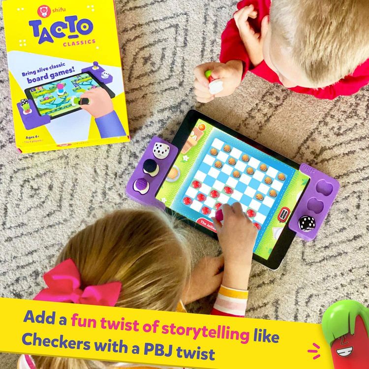 Tacto Classics by PlayShifu (app Based) - Interactive Board Games for Family Game Night, Strategy Games Gifts for Boys & Girls for Ages 4+