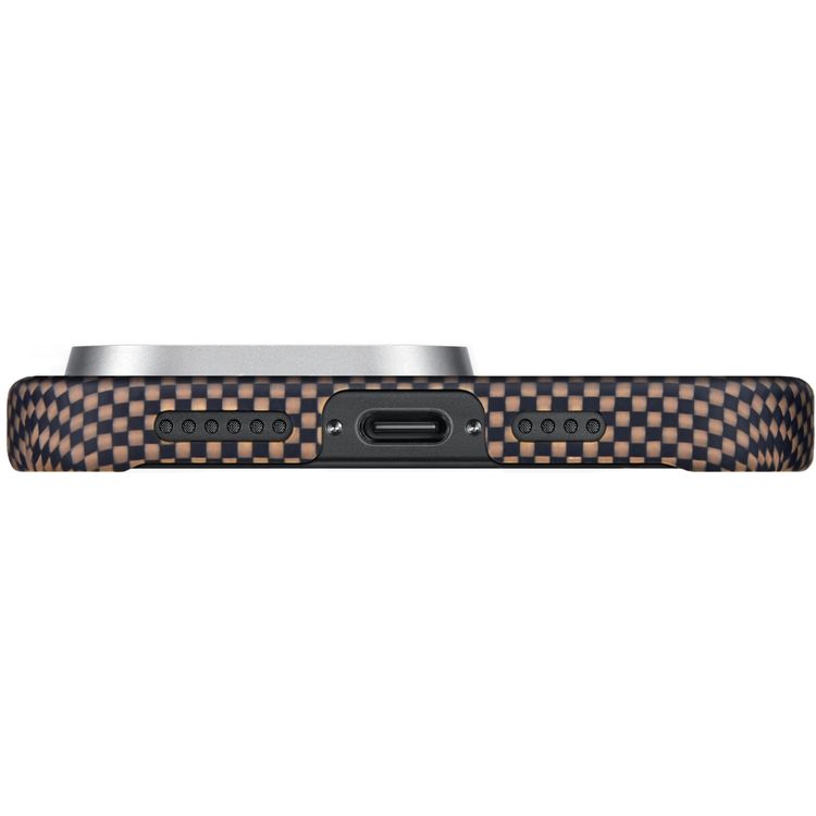 Pitaka Tactile Woven Ultra Slim Case for iPhone 16 Pro Max, Woven Touch, Compatible with MagSafe, Raised Camera Lip - Sunset