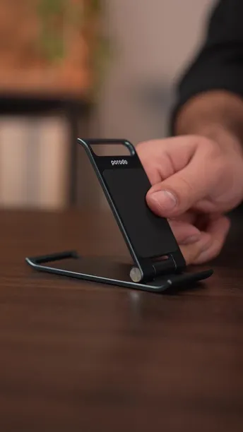 Porodo Foldable Mobile Stand | UAE (PD-ALFMB-BU)