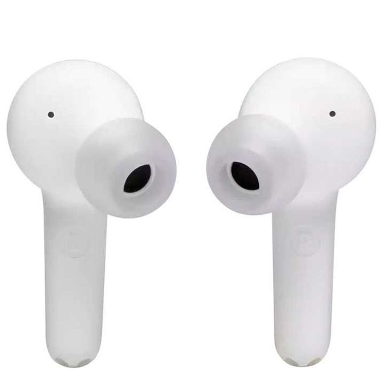 JBL T215 TWS True Wireless In-Ear Earbuds, Pure Bass Sound, Bluetooth Headphones 25H Battery , Dual Connect, Compatible with Android and iOS -  White