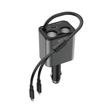 Green Lion Multiport 90W Car Charger, PD 30W, USB-C & Lig...